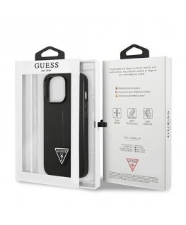 Guess GUHCP14LPSATLK iPhone 14 Pro 6,1" czarny|black hardcase Sa