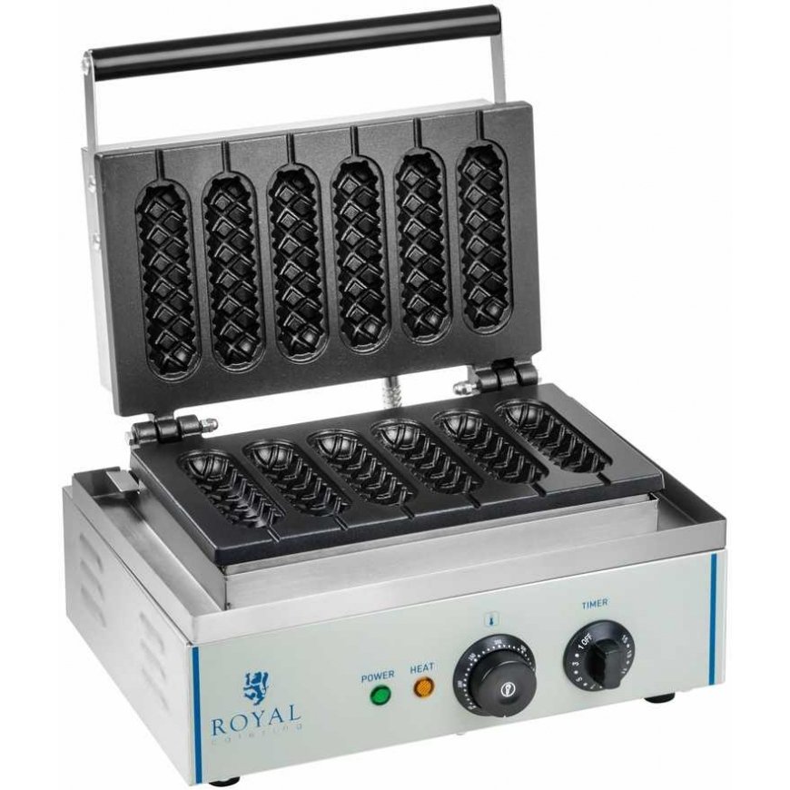 Royal Catering Waffle pan for waffles and corn dogs TEFLON
