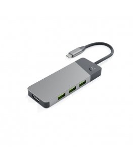 Green Cell HUBGC01 keskitin USB Type-C 5000 Mbit/s Hopea