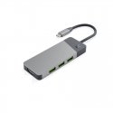 Green Cell HUBGC01 jaotur USB tüüp-C 5000 Mbit/s Hõbe
