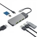 Green Cell HUBGC01 jaotur USB tüüp-C 5000 Mbit/s Hõbe
