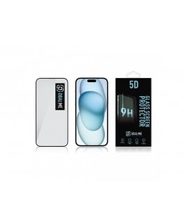 OBAL:ME 5D Glass Screen Protector for Apple iPhone 15 Plus Black