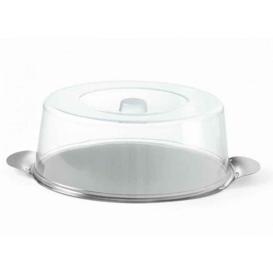 Hendi Stainless steel tray with transparent