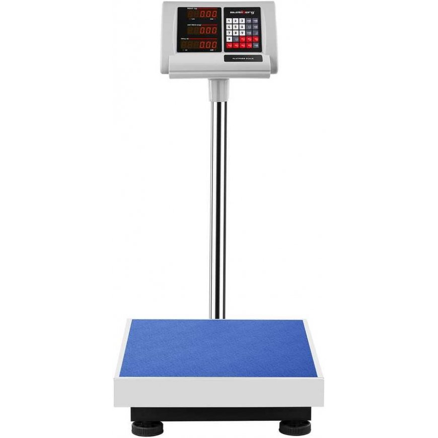 Virtuvinės svarstyklės Steinberg Systems Svarstyklės platformowa magazynowa licząca 40x50cm maitinimo šaltinis + akumulator 300k – 3