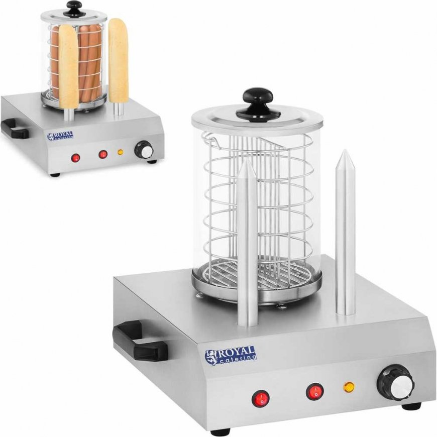 Heater for 30 hot dogs, sausages and 2 buns Royal Catering RCHW-350-2