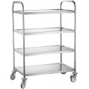 Serving trolley with 4 shelves, HENDI, 905x585x(H)1245mm