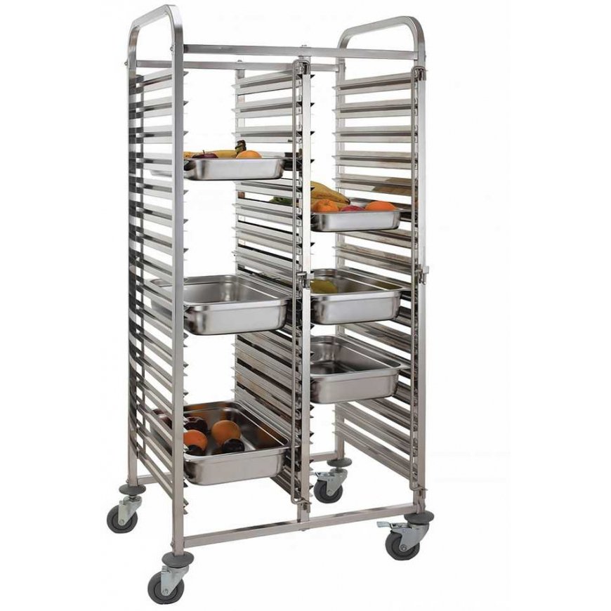 Double trolley for transporting containers - 30x GN 1/1, HENDI – 2