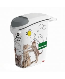 Curver PetLife 10kg Pet Litter Storage Capacity 23 x 50 x 49cm Cat Litter Box with Lid