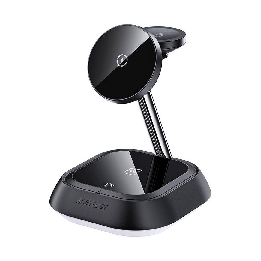 Wireless charging holder 3in1 Acefast E16 LED (black)