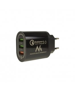 Maclean Energy MCE479B 3xUSB charger QC 3.0