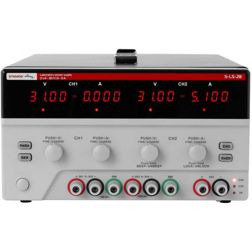 Stamos Soldering Power supply laboratory 3 channels 0-30VDC 0-5A S-LS-28 – 3