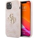 Guess PU 4G Metal Logo Case for iPhone 13 Pink Guess PU 4G Metal Logo Case for iPhone 13 Pink