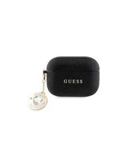 Guess GUAP2PGEHCDK AirPods Pro 2 cover czarny|black Fixed Glitte