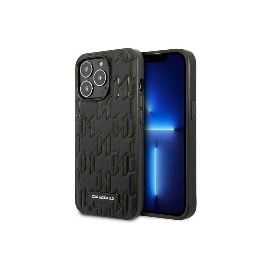 Dėklas Karl Lagerfeld KLHCP13LMNMP1K iPhone 13 Pro / 13 6.1 "hardcase juodas / juodas Monogram Plaque – 4