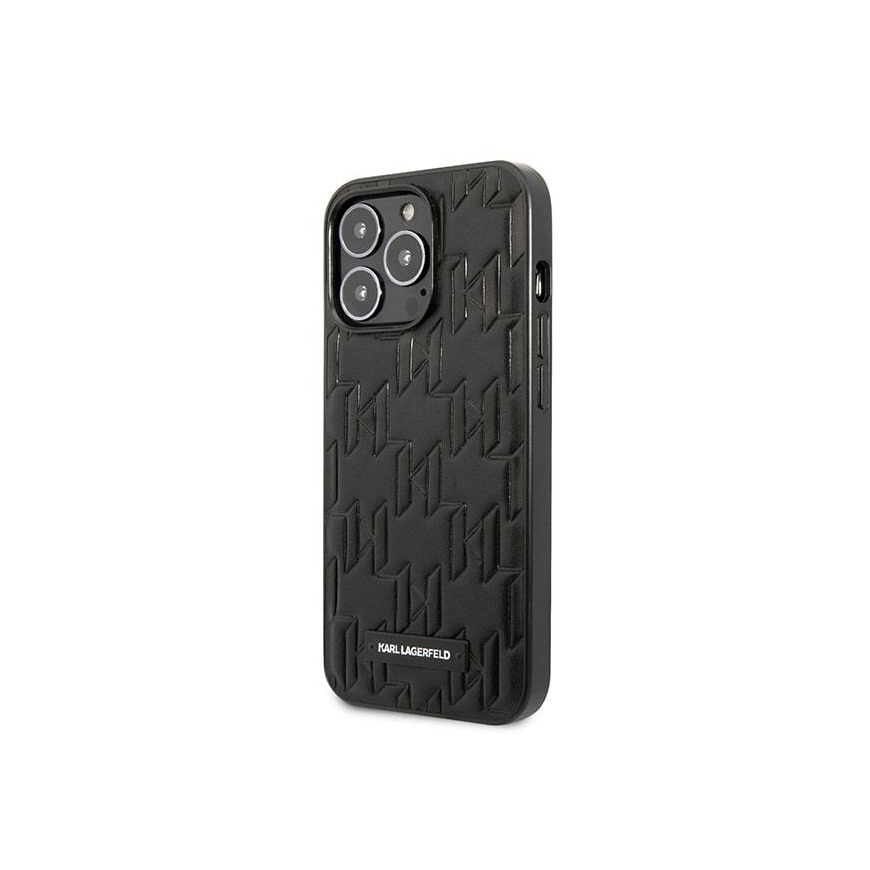 Dėklas Karl Lagerfeld KLHCP13LMNMP1K iPhone 13 Pro / 13 6.1 "hardcase juodas / juodas Monogram Plaque – 5