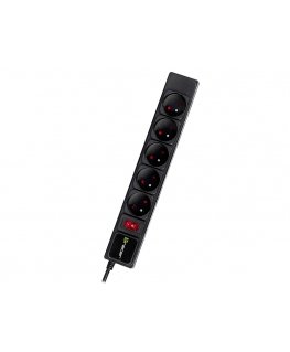 Tracer PowerWatch Черный 5 розетка(и) 3 m