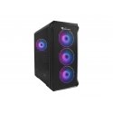 GENESIS Irid 503 ARGB Micro Tower Musta, Läpinäkyvä GENESIS Irid 503 ARGB Micro Tower Musta, Läpinäkyvä