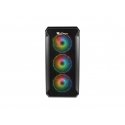 GENESIS Irid 503 ARGB Micro Tower Melns, Caurspīdīgs GENESIS Irid 503 ARGB Micro Tower Melns, Caurspīdīgs