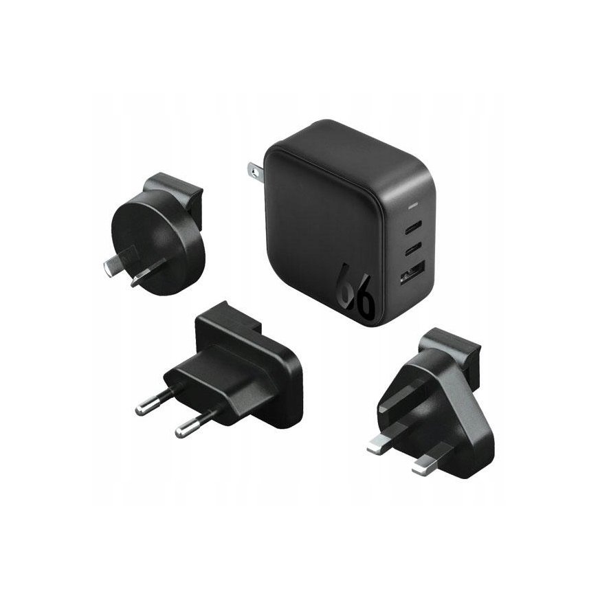 ENERGEA ład. siec. 1xUSB+2xUSB-C PD-PPS-QC 3.0 66W 2C1A czarny|b