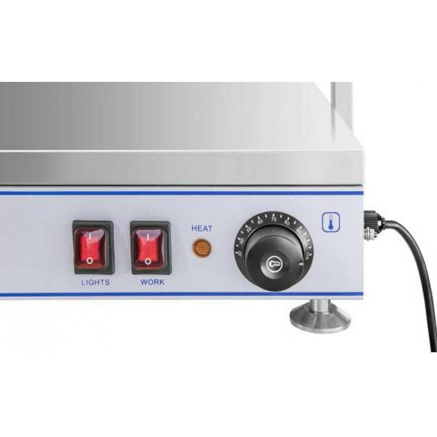 Royal Catering Elektryczna płyta taca grzewcza kompaktowa 3 lampy halogenowe 1550W 230V – 5