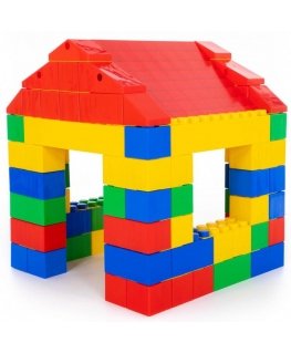 Wooden blocks 100 pcs. - Letters and numbers Viga