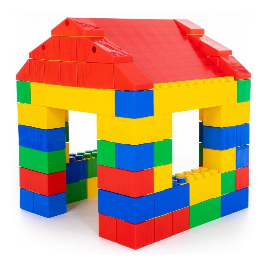 Wooden blocks 100 pcs. - Letters and numbers Viga