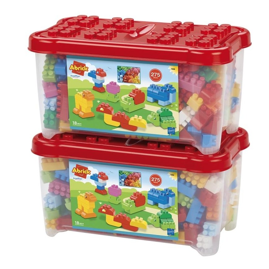 Wooden blocks 100 pcs. - Letters and numbers Viga – 5