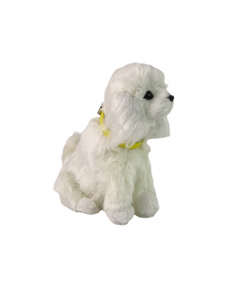 Lean Sport Lean Interactive Plush Dog Soft Coated Poodle Pet its head and learn its functions
