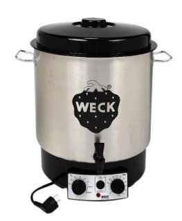 WECK Preserving Cooker Stainless Steel with Clock and Tap