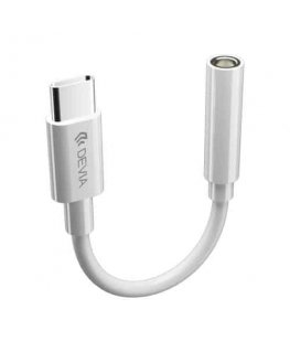 Devia adapter Smart USB-C - jack 3,5mm white