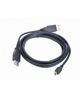 Gembird 0.9m 2x USB 2.0 A/mini-B M USB kabelis 0,9 m Micro-USB A Mini-USB B Juoda