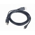 Gembird 0.9m 2x USB 2.0 A/mini-B M USB-kaabel 0,9 m Micro-USB A Mini-USB B Must Gembird 0.9m 2x USB 2.0 A/mini-B M USB-kaabel 0,9 m Micro-USB A Mini-USB B Must