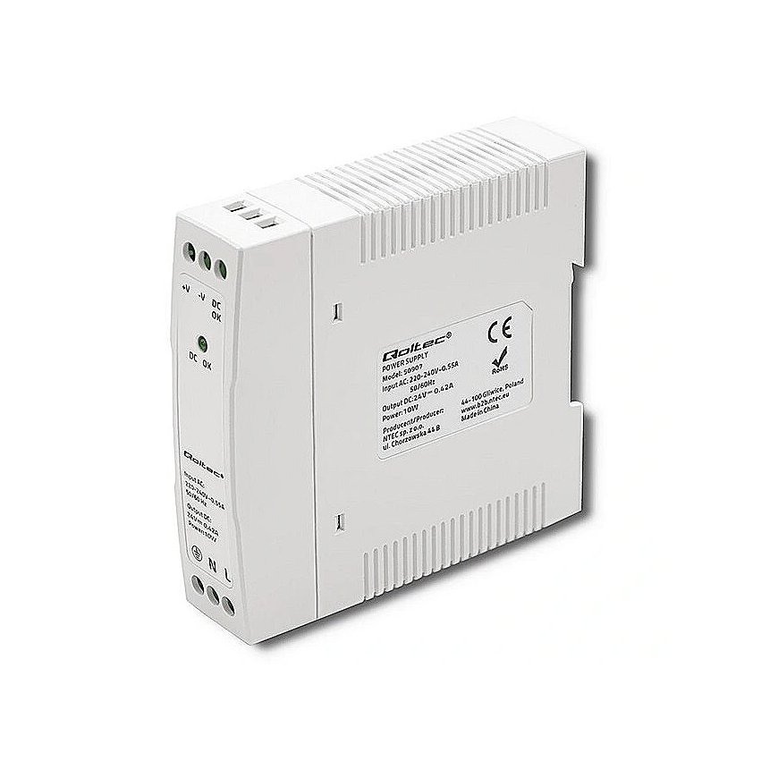 DIN rail power supply 10W, 24V, 0.42A, Slim – 2