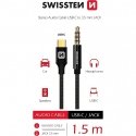 Swissten Textile Audio Adapter USB-C / 3.5 mm / 1.5m Swissten Textile Audio Adapter USB-C / 3.5 mm / 1.5m