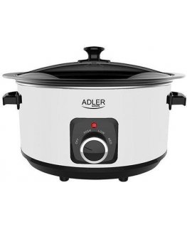 Adler AD 6413r Slow cooker, 5.8L, White