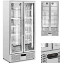 Royal Catering Bar fridge for drinks, 2 doors, glass, 458 l, 295 W - silver Royal Catering Bar fridge for drinks, 2 doors, glass, 458 l, 295 W - silver