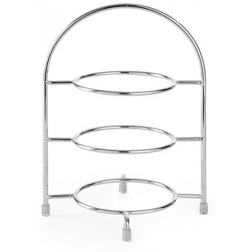 Showcase stand for 3 plates with a diameter of 27 cm steel - Hendi 425473