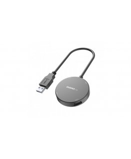 DUDAO 4in1 HUB USB splitter - 1x USB 3.2 Gen 1 / 3x USB 2.0 adapter with cable black (A15B)
