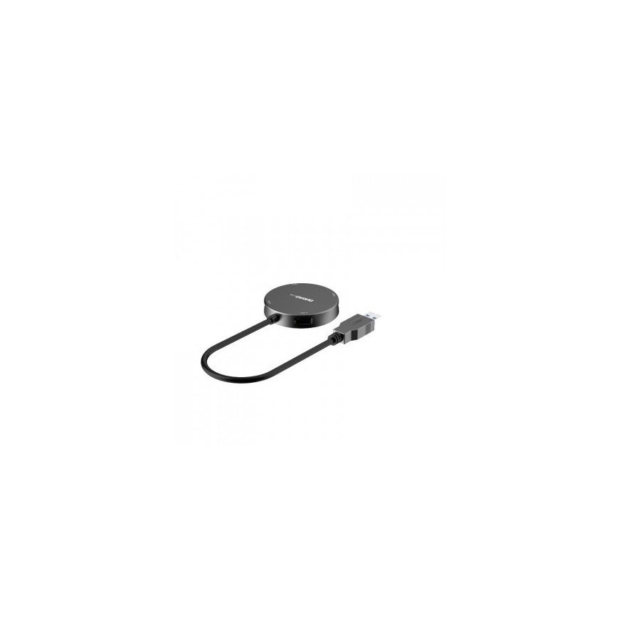 DUDAO 4in1 HUB USB splitter - 1x USB 3.2 Gen 1 / 3x USB 2.0 adapter with cable black (A15B) – 3