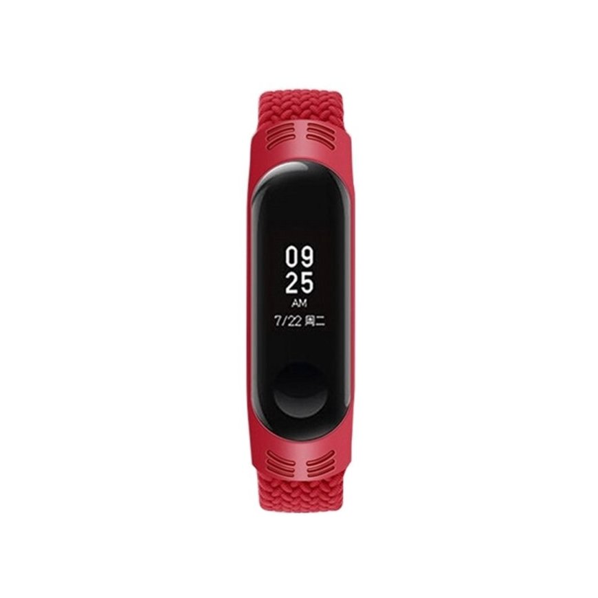 Beline pasek Mi Band 7|6|5 Textile czerwony|red – 2