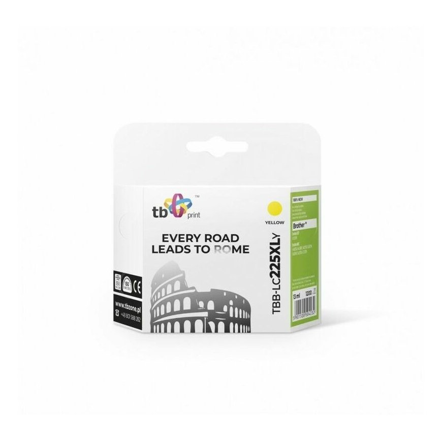 Ink for Brother LC125XL TBB-LC225XLY YE