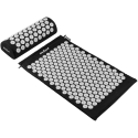 Wellness mat with acupressure spikes with pillow, 72x42cm, black, Rebel Active Wellness mat with acupressure spikes with pillow, 72x42cm, black, Rebel Active