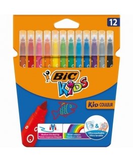 BIC Felt tip pens CF KID750 12 colours 103226
