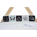 Tiny Love - educational mat with wooden stand | Decor Black & White Tiny Love - educational mat with wooden stand | Decor Black & White