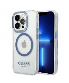 Guess GUHMP14LHTRMB iPhone 14 Pro 6,1" niebieski|blue hard case
