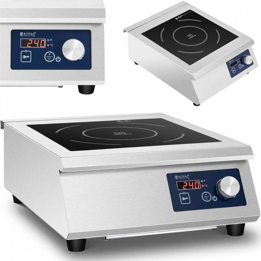 Royal Catering Nešiojamas reguliuojamas indukcinės kaitlentės skersmuo. 33 cm 5000 W