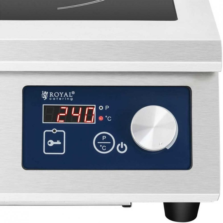 Royal Catering Portable adjustable diameter induction hob. 33 cm 5000 W – 3