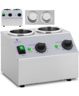 Royal Catering Double bottle warmer for hot sauces, 2 heating zones, 2x1 l