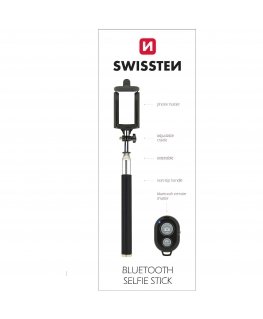 Swissten Bluetooth Selfie Stick For Mobile Phones and Cameras With Remote Control