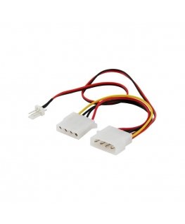 SAVIO AK-15 | 18cm | 1x4 pin Molex | 1x4 pin Molex | 1x3 man